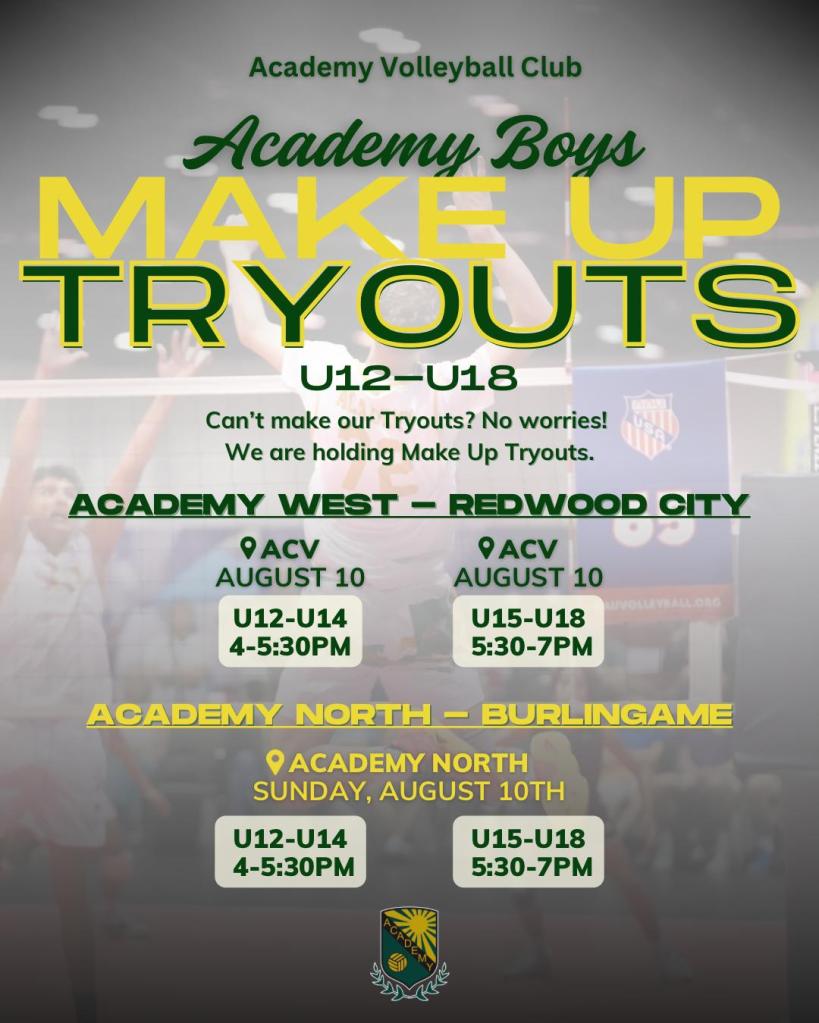 Academy Boys Make Up Tryouts